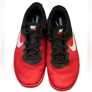 Nike Mens Metcon 2 Red Crossfit Shoes Sneakers Size 10 EUC See Photos